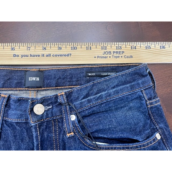 Edwin Jeans Men 30 Walker Classic Straight Button Fly Walker MADE N USA $228 NWT - Picture 5 of 8
